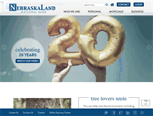 Tablet Screenshot of nebraskalandbank.com
